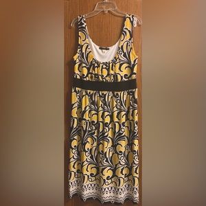 Like new beautiful summer dress flaw is pictured on inside of dress near the tag